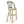 Outdoor PE Rattan French Barstool Set