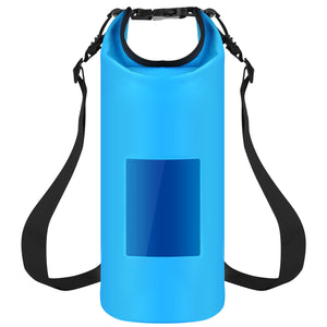 Floating Waterproof Dry Bag Floating Dry Sacks with Observable Window 10L Roll Top Lightweight Dry Storage Bag for Kayaking Rafting Boating Swimming C