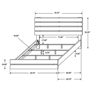 Geary - Slatted Headboard Panel Bedroom Set