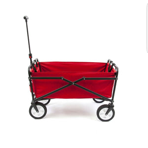 Seina Steel Collapsible Folding Outdoor Portable Utility Cart in Red (3 Pack)
