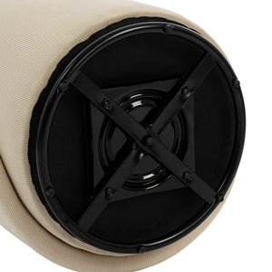Barrel Chair, Built In Storage, 360° Swivel - Beige