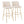 Toriano - Contemporary Fixed Height Barstool With Swivel And Round Footrest (Set of 2)