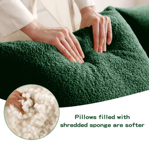 Soft Teddy Fabric Boneless Sofa