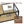 Modern Coffee Table with Tempered Glass and Natural Wood MDF Top