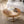 Modern Round Coffee Table with Wooden Carving Pattern and Metal Legs
