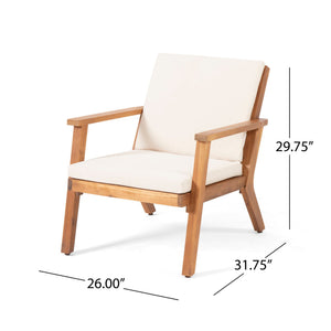 Outdoor Club Chair With Cushion