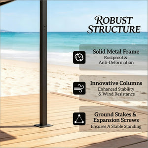 Double-Tiered Barbecue Gazebo Shelter