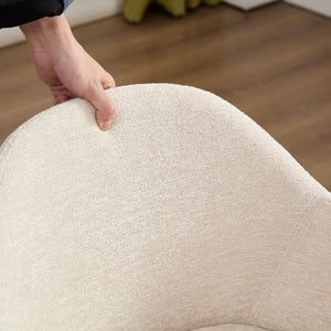 180° Rotating Accent Chair For Living Room - Beige