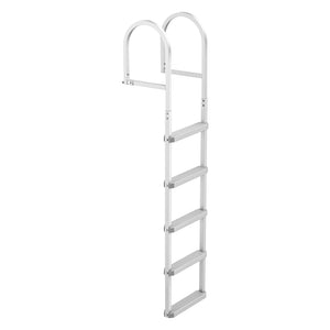 Removable Dock Ladder, 5 Steps, Aluminum Alloy Pontoon Boat Swim Ladder