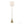 Cone 64' Contemporary Metal Floor Lamp in Gold with White Linen Shade