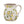 Distressed White Ceramic Pitcher Vase