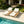 White Iron + Teak Finish Outdoor Chaise Lounge Set