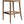 Arlin Upholstered Stool with Curved Back and Footrest - Set of 2