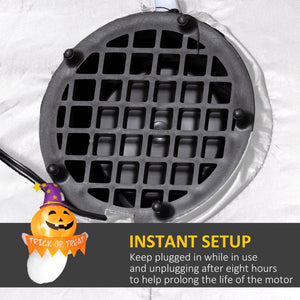 Inflatable Halloween Window Sticker Ghost with LED Lights – 41.3" Tall