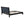Queen Size Bed Frame in Black & White Pine