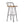Outdoor Barstool With Angled Metal Legs - Brown