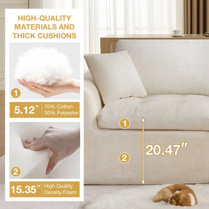110'' Cloud Sectional Couch for Living Room