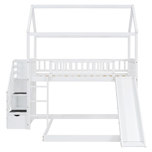 House Bunk Bed With Slide