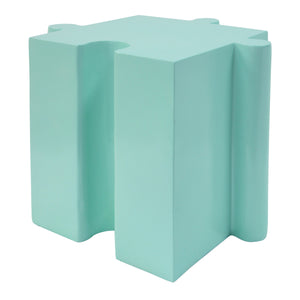 3-Piece Artistic Puzzle Table Set with Modular Interlocking Design