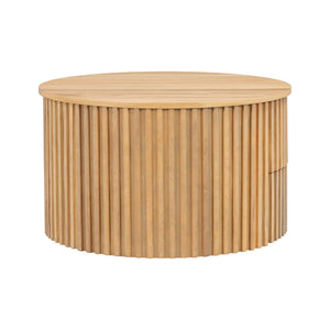 Round Lift Top Coffee Table With Hidden Storage For Living Room