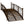 Outsunny 7' Metal Arch Garden Bridge with Safety Siderails