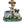 Sitting Pug Dog Planter Statue