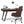 Lowry - Desk - Distressed Charcoal Brown