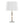 Moon Contemporary Table Lamp in White Marble, Gold Metal and White Shade