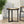 Outdoor Side Table With Iron Base And Slatted Top - Brown