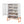 Modern Metal Shoe Cabinet With DoublebSided Doors And Adjustable Partitions
