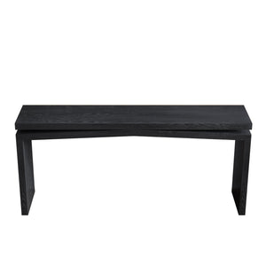 65-Inch Rustic Solid Wood Veneer Console Table