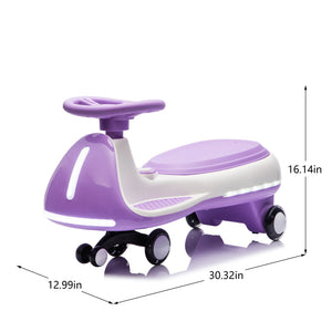 12V Kids Ride-On Electric Wiggle Car with 2-in-1 Smart Design