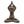 11.5x6.5x15 Brown Magnesium Yoga Frog Figurine in Namaste Pose with Gold Accents
