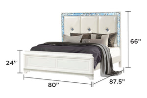 Laguna Modern Style 5 Piece King Upholstered Bedroom Set