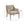 Transitional Cane Accent Armchair And Back Cushion - Natural