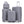 4-Piece PP Spinner Wheel Luggage Set with Cosmetic Case, Light Gray