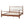 Solid Poplar & Plywood Bed Frame with Upholstered Headboard, King