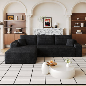107" Cloud Sectional Couch with L-Shape Chaise