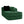 ELYSEES Right Chaise Sofa W/Pillows Teddy Fabric - Green