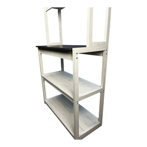 31.5" Baker's Rack in White and Black