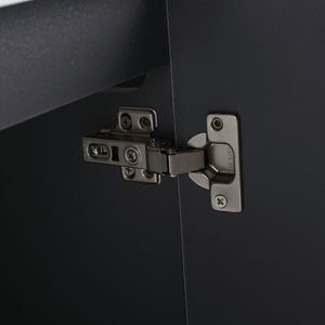 Contemporary Wall Mounted Bathroom Vanity With Resin Double Sink