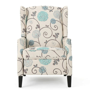 Westeros Wing Back Fabric Upholstered Recliner