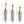 Floor Metal Vase Modern Style Decoration Home Woven Pattern Metal Vase 3 Piece Set Gorgeous Home Decoration Large Glazed Metal Vase - Champagne