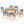 Outdoor Rustic Patio Acacia Bistro Set With Cushions