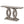 Console Table With Geometric Base For Living Hallway - Gray