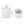 Planter With Subtle Pleated Design - Antique White
