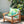 6 Pack Outdoor Pillow Covers - Aqua Tropical Palm