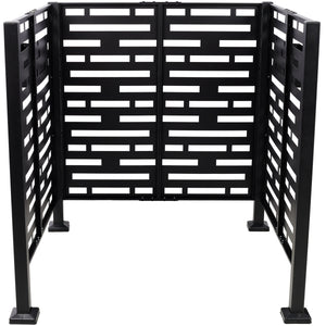 3.5x3.5FT Metal Air Conditioner Privacy Fence with Planter Boxes