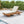 Lounge Chaise Set with Acacia Solid Wood and Cream Cushion