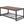 Console Coffee Table With Reclaimed Wood Finish, For Living Room - Natural